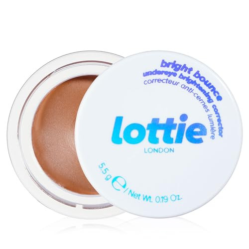 Lottie London Bright Bounce In Deep Undereye Brightening Corrector Cream-Based Skin-Perfecting Concealer Reduces The Appearance Of Dark Circles