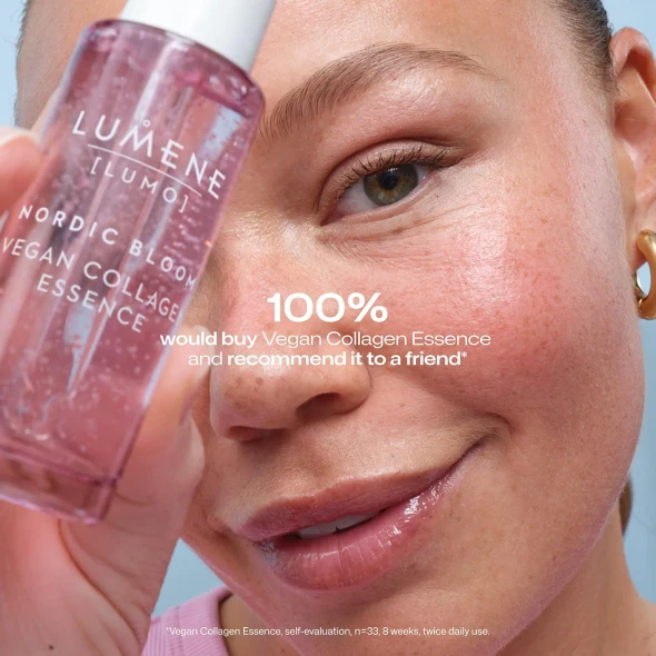 Lumene Vegan Collagen Firming Peptide Face Serum Hyaluronic Acid 1 fl oz