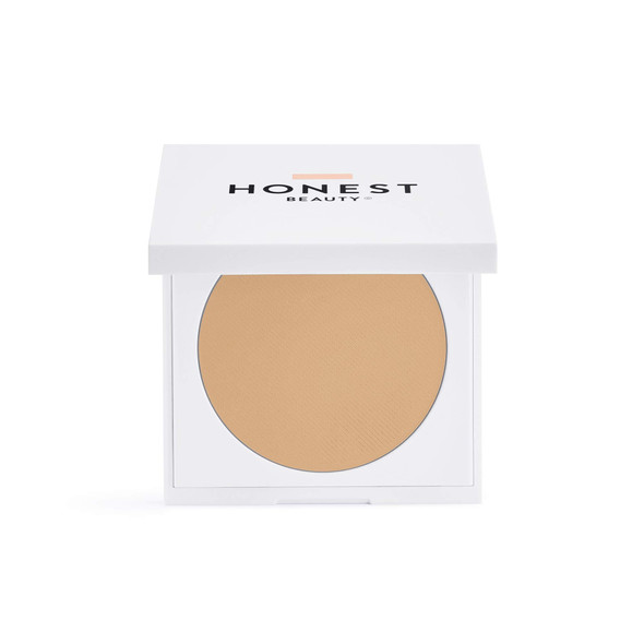 Honest Beauty Everything Cream Foundation, Linen | Demi-Matte, Lightweight, Medium-to-Full Coverage | Talc Free, Dermatologist Tested, Cruelty Free | 0.31 oz.