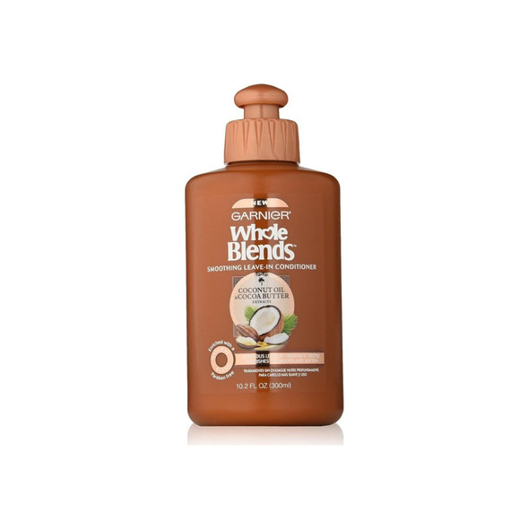 Garnier  Whole Blends Smoothing Leave-in Conditioner, Coconut Oil & Cocoa Butter 10.2 oz