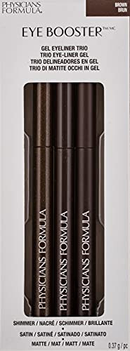Physicians Formula Eye Booster Gel Black Eyeliner Set Of 3 Shimmer Satin Matte Water-Resistant Smudge Resistant Lasts All Day