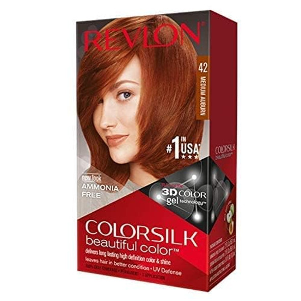 Revlon Colorsilk Hair Color 42 Medium Auburn 1 Ea (Pack Of 6) Revlon Colorsilk Hair Color 42 Medium Auburn 1 Ea (Pack Of 6)