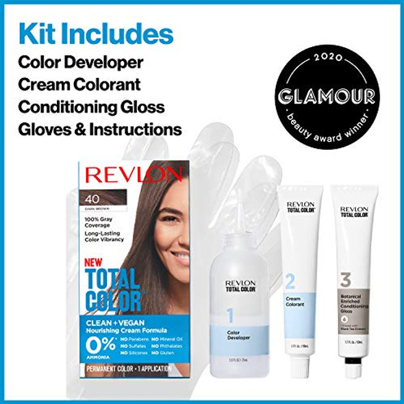 Revlon Total Color Permanent Hair Color Clean And Vegan 100% Gray Coverage Hair Dye 93 Light Golden Blonde 3.5 Oz