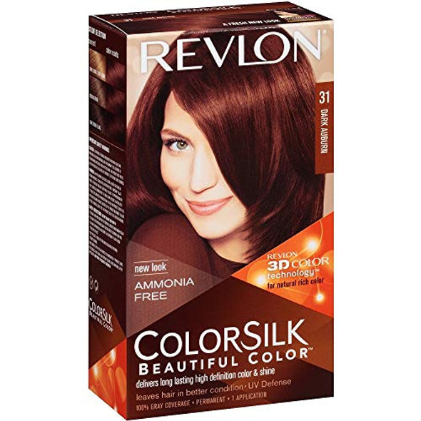Revlon Colorsilk Hair Color [31] Dark Auburn 1 Ea (Pack Of 6)