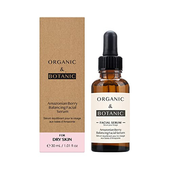 Organic & Botanic ian Berry Balancing Facial Serum 30Ml. Instant Hydration Premium Vegan Skincare For All Skin Types. Made In The Uk.