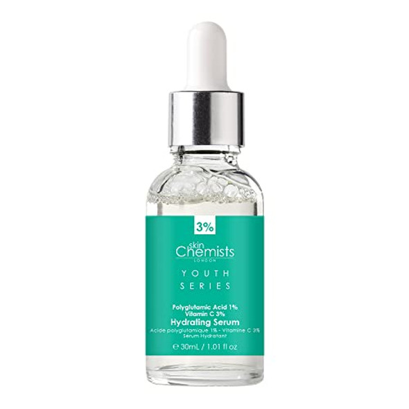 Skin Chemists Hydrating Serum - Polyglutamic Acid 1% Vitamin C 3% Skin Chemists Hydrating Serum - Polyglutamic Acid 1% Vitamin C 3%