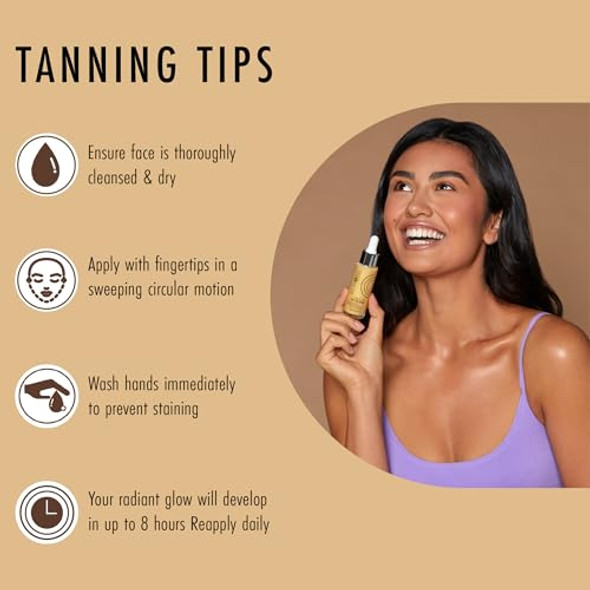 St Moriz Professional Face Tanner Serum - Prime & Glow Hydrating 2 In 1 Self Tan Face Serum & Makeup Primer With Hyaluronic Acid - Dewy & Natural Bronzed Face Glow (0.84 Fl Oz)