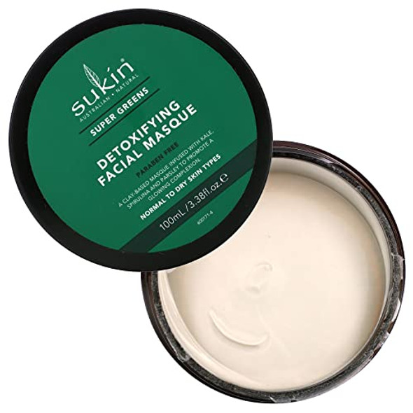 Sukin Super Greens Detoxifying Facial Masque 3.38 Oz