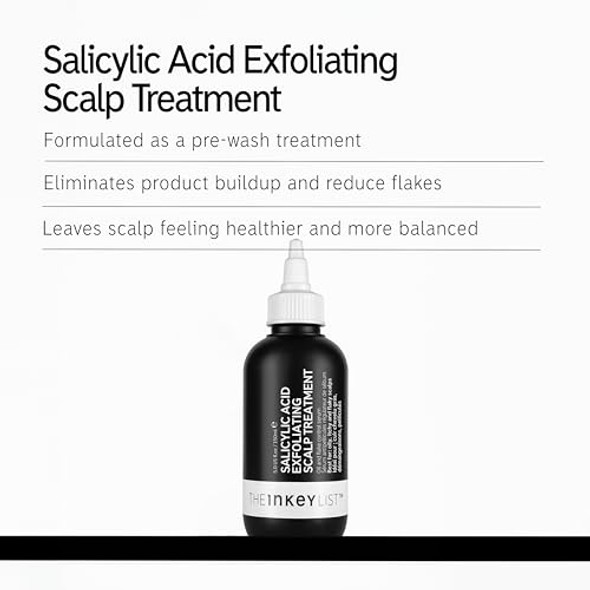 The Inkey List Salicylic Acid Exfoliating Scalp Treatment Pre-Wash Salicylic Acid For Scalp Helps Flaky Itchy-Feeling Scalps And Hair Product Buildup 5.07 Fl Oz