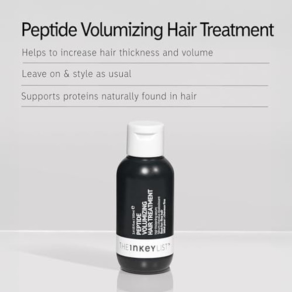 The Inkey List Peptide Volumizing Hair Treatment 3.38 Fl Oz - Lightweight Serum Helps The Appearance Of Thickness And Volume For All Hair Types