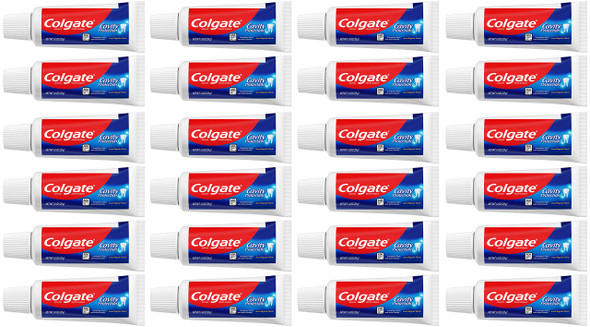 Colgate Cavity Protection Travel Size Toothpaste with Fluoride - 1 ounce (24 Pack)