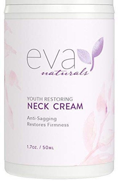 Eva Naturals Neck Firming Cream for Sagging Neck, Wrinkles, Face, Decollete, 1.7 oz