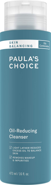 Paula's Choice SKIN BALANCING Oil-Reducing Cleanser with Aloe, Face Wash for Oily Skin & Large Pores, 16 Ounce