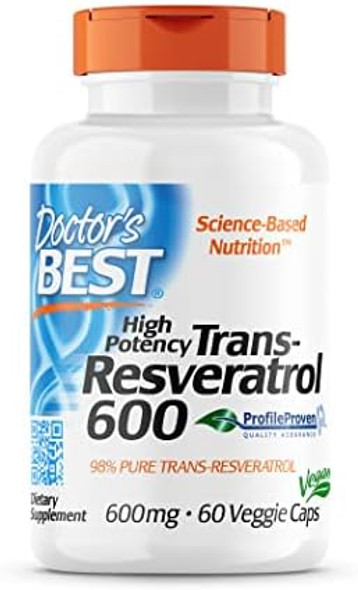 Doctor'S Best Transresveratrol 600 Mg 60 Count & Fisetin With Novusetin 100 Mg 30 Count