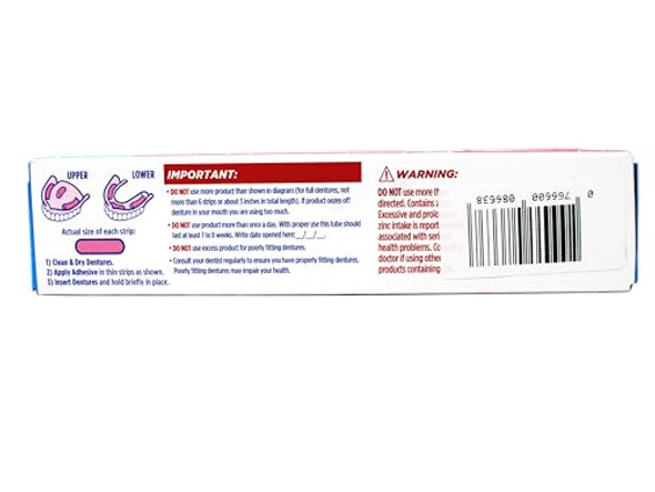 Fixodent Denture Adhesive Cream Original All Day Hold For Fulls And Partials 2.4 Oz 9 Pack