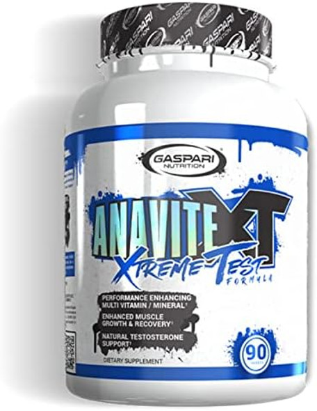 Gaspari Nutrition Anavite Xt: Multivitamin And Mineral Complex For Men Enhanced Muscle Growth And Recovery Testosterone Support 90 Tablets
