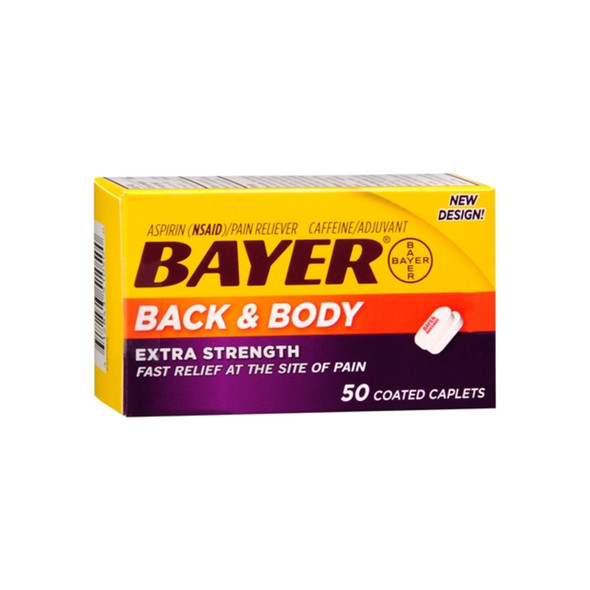 Bayer Back & Body Extra Strength Caplets 50 Ea
