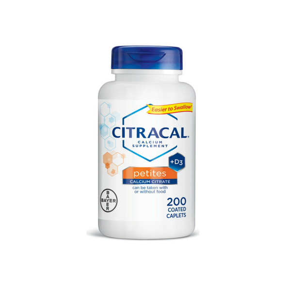 Citracal Calcium Citrate Supplements with Vitamin D Petites 200 ea