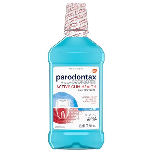 Parodontax Active Gum Health Mouthwash Antiplaque And Antigingivitis Mouthwash Mint 16.9 Fl Oz