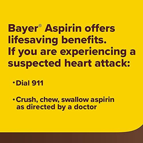 Bayer Chewable Low Dose Aspirin 81 Mg Tablets 36Ct Orange (Pack Of 6)