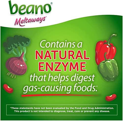 Beano Meltaways Gas Prevention & Bloating Relief Strawberry Flavor 15 Count Pack Of 3