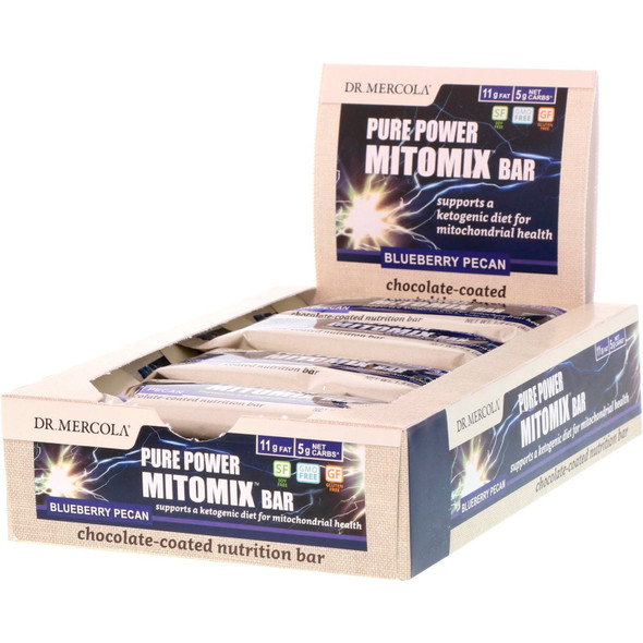 Blueberry Pecan Choc Mitomix 12 Bars - Dr Mercola