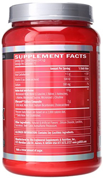Bsn Amino X Endurance & Recovery Powder With 10 Grams Of Aminos Per Serving Flavor: Watermelon 70 Servings