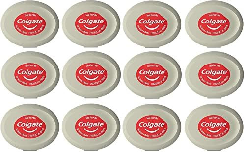 Colgate Total Dental Floss Mint Flavor Small Travel Size 3 Yards (2.7 Meters) Pack Of 12