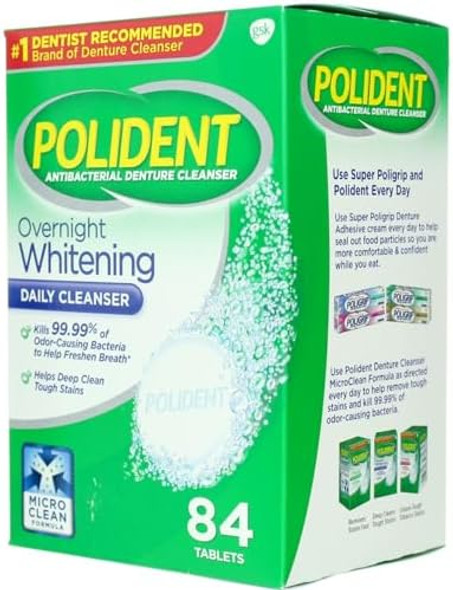 Polident Overnight 84Ct Size 84Ct Polident Overnight 84Ct