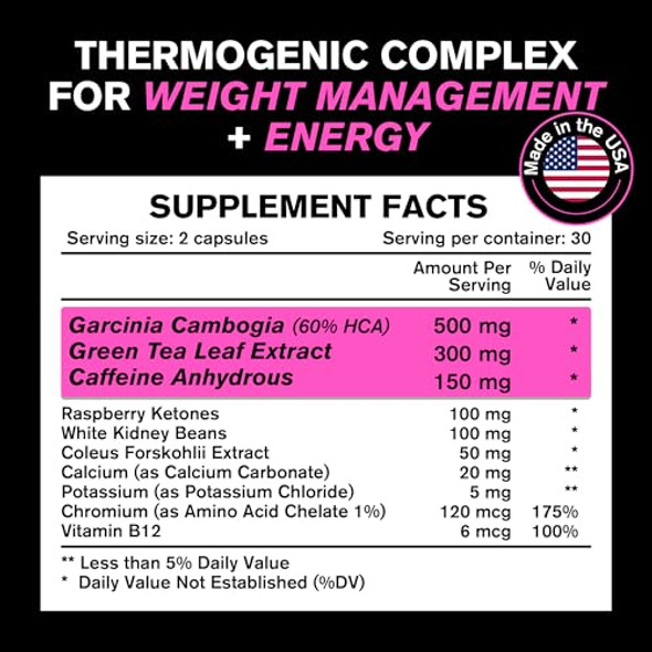 VitaRaw Weight Loss Pills for Women Diet Pills for Women The Best Fat Burners for WomenThis Thermogenic Fat Burner is a Natural Appetite Suppressant and Metabolis Bomoster Supplement Helps Reduce Belly Fat