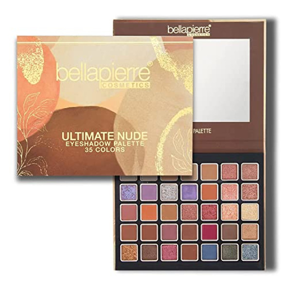 Ultimate Nude Eyeshadow Palette 35 Shades In Matte Satin Shimmer & Foil Finishes Non-Toxic & Paraben Vegan & Cruelty