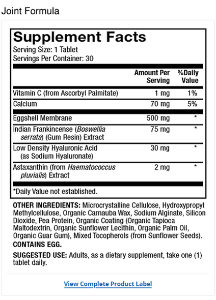 Dr. Mercola Joint Formula