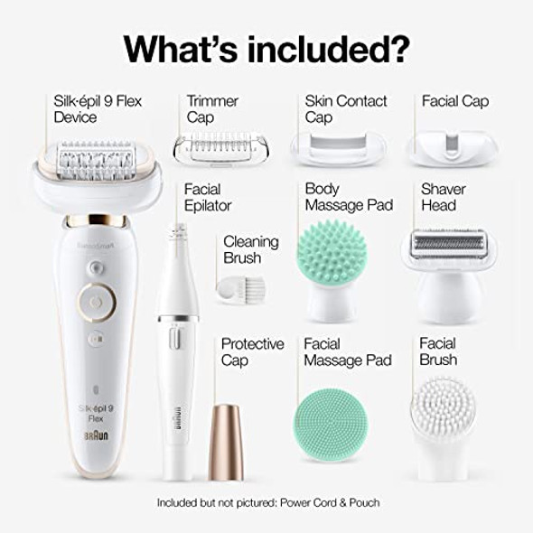 Braun Epilator Silk-Épil 9 Flex 9-300 Beauty Set Facial Hair Removal For Women Hair Removal Device Shaver & Trimmer Cordless Rechargeable Wet & Dry Facespa Braun Epilator Silk-Épil 9 Flex 9-300 Beauty Set Facial Hair Removal For Women Hair Removal Device Shaver & Trimmer Cordless Rechargeable Wet & Dry Facespa