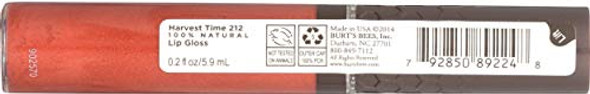Burt'S Bees 100% Natural Moisturizing Lip Gloss Harvest Time Oramge 0.2 Oz