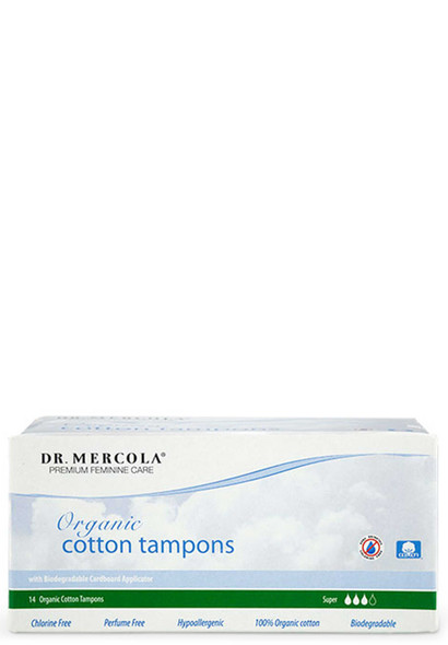 Dr. Mercola Organic Cotton Tampon Super