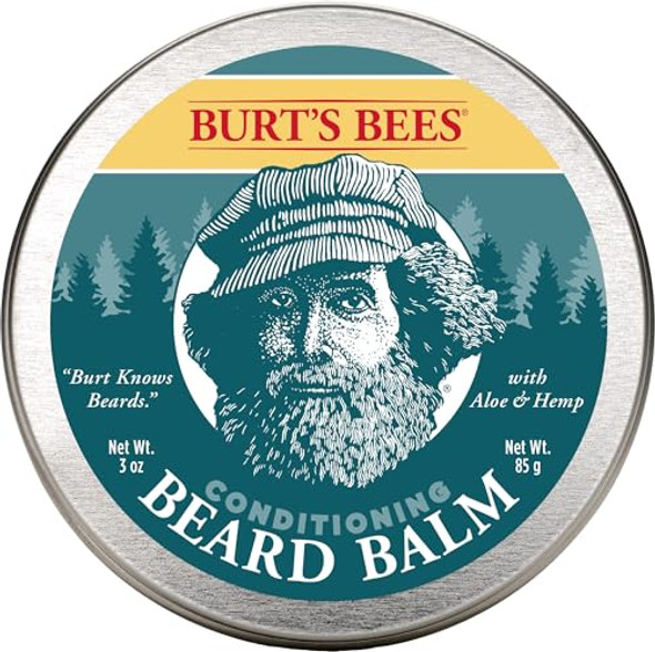 Burt’S Bees Conditioning Beard Balm With Aloe & Hemp For Men 3 Ounces