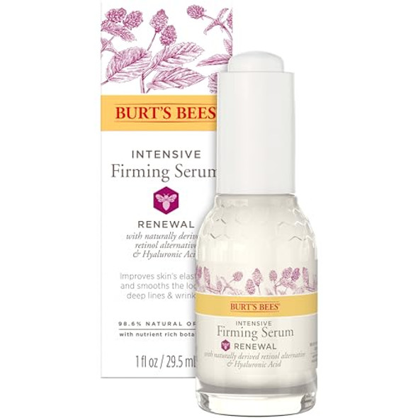 Burt'S Bees Real Intensive Firming Serum With Natural Retinol Alternative And Hyaluronic Acid Powerful Natural Anti-Aging Ingredients 98.6 Percent Natural Origin Skin Care 1 Fl. Oz. Bottle