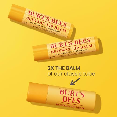 Burt'S Bees Moisturizing Lip Balm 2 Original Beeswax And 1 Vanilla Bean 100% Natural Origin 0.34 Ounce Each 3 Paper Tubes Pack May Vary