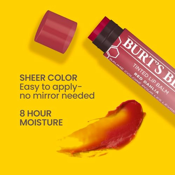 Burt'S Bees Tinted Lip Balm Red Dahlia Blister 0.15Oz