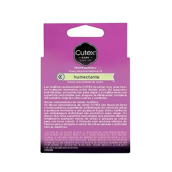 Cutex Care Swipe And Go Nail Polish Remover Pads 10 Count