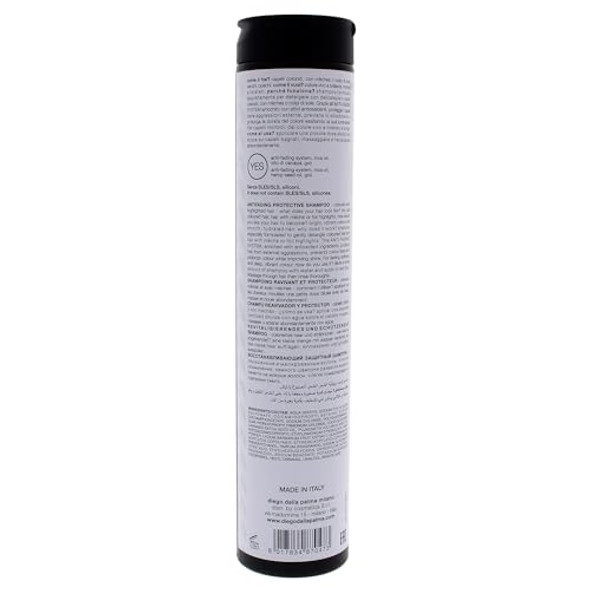 Diego Dalla Palma Salvacolore Anti-Fading Protective Shampoo - For Color-Treated Or Highlighted Hair - Prevents Fading And Prolongs Hair Color - Protects Hair From External Aggressions - 8.5 Oz