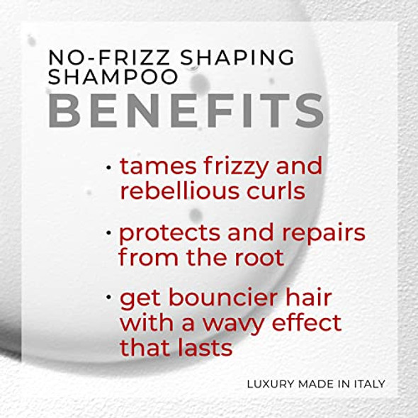Diego Dalla Palma Orgoglioriccio No-Frizz Shaping Shampoo - Protects And Repairs Hair From Roots To Tips - Redefines Waves And Curls - Leaves Hair With Long Lasting Softness - 8.5 Oz