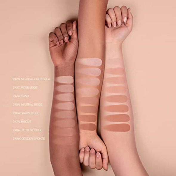Diego Dalla Palma Nudissimo - Soft Matt Foundation - Oil- And Oil-Absorbing Light Fluid Texture - Conceals Imperfections And Ensures A Natural Matte Finish - 248W Pottery Beige - 1 Oz