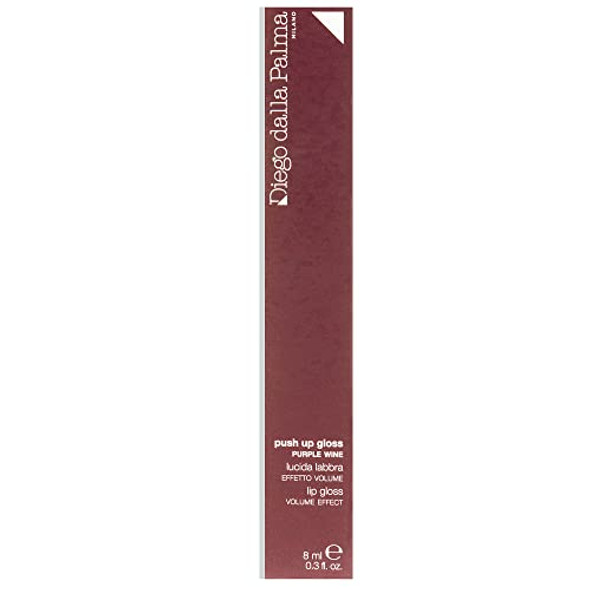 Diego Dalla Palma Push Up Lip Gloss - Super-Glossy With A 3D Effect - Intense Finish - Glitter- Texture For Slightly Tinted Lips - For Full Volume And Mirror Look - 149 Purple Wine - 0.3 Oz