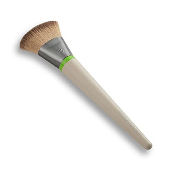 Ecotools Flat Foundation Interchangeables Makeup Brush For Flawless Liquid And Cream Foundation