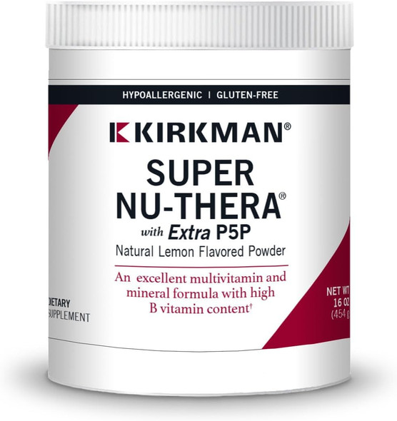 Kirkman Super Nu-Thera® with 25 mg P-5-P Powder - New Improved Formula 454 gm/16 oz