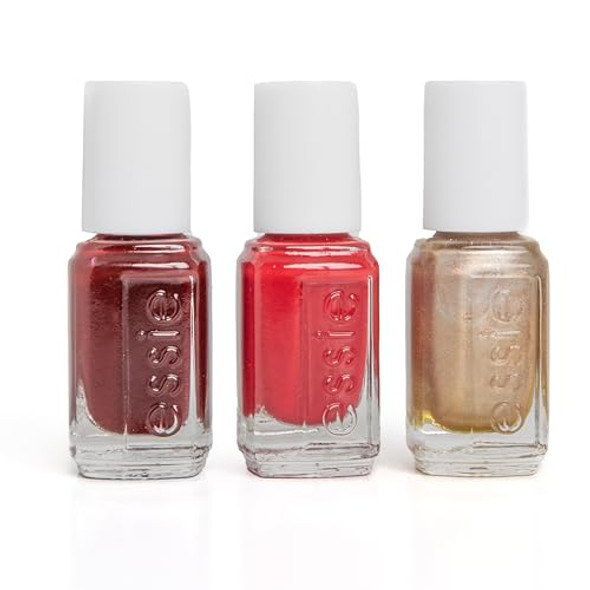 Essie Nail Polish 8- Vegan 3 Piece Holiday Nail Polish Set 1 Kit