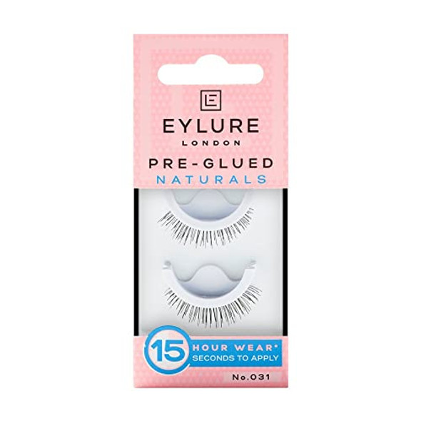 Eylure Pre-Glued Naturals #031 False Eyelashes (Pack Of 5 Pairs)
