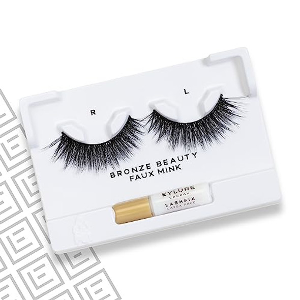 Eylure Vegas Nay Bronze Beauty False Eyelashes Reusable Adhesive Included 1 Pair Cruelty