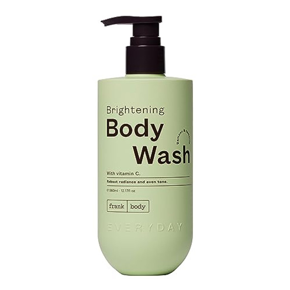 Frank Body Brightening Body Wash & Body Lotion Bundle Vegan & Cruelty Evens Tone & Brightens Complexion Bamboo & Camellia Scent